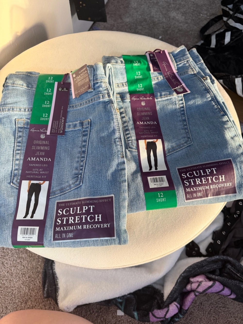 Gloria Vanderbilt Amanda Sculpt Stretch Jeans - Light Blue Wash